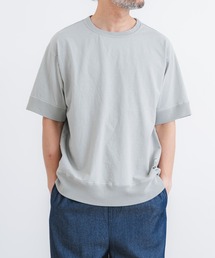 quadro（クオドロ）の「BDドライ度詰め天竺半袖クルーネックプルオーバー（Tシャツ/カットソー）」