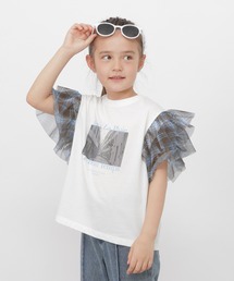 GLOBAL WORK（グローバルワーク）の「袖シアーフォトT半袖 680412（Tシャツ/カットソー）」