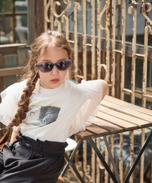 GLOBAL WORK(グローバルワーク)の「袖シアーフォトT半袖/680412(Tシャツ/カットソー・キッズ・ホワイト/スミクロ/ホワイト系6・130cm/140cm/150cm/160cm)」の21枚目の写真
