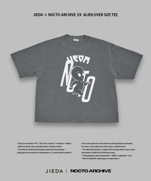 JIEDA × NOCTO ARCHIVE 別注 ALIEN OVER SIZE TEE（Tシャツ/カットソー