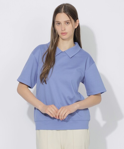 CB CRESTBRIDGE(シービークレストブリッジ)の「【Quiet checkシリーズ】ポロTシャツ(Tシャツ/カットソー・レディース・ブラック/レッド/ブルー系その他2・2/1)」の10枚目の写真