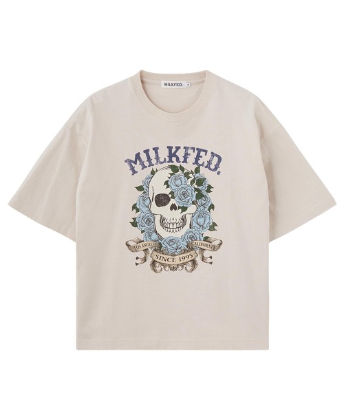 MILKFED.(ミルクフェド)の「SKULL S/S TEE(Tシャツ/カットソー・レディース・ピンク/オフホワイト/ブラック・L/M)」の12枚目の写真