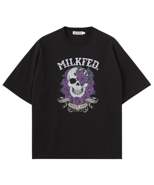 MILKFED.(ミルクフェド)の「SKULL S/S TEE(Tシャツ/カットソー・レディース・ピンク/オフホワイト/ブラック・L/M)」の14枚目の写真