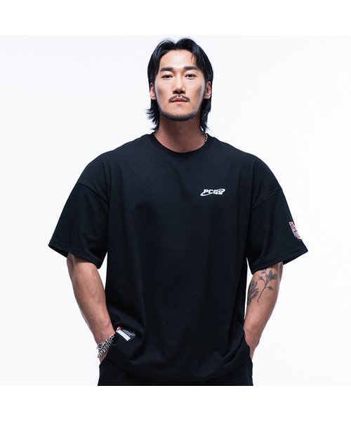 PHYSICAL GARMENTS（フィジカルガーメンツ）の「P2433 コットンメッシュバスケットボールジャイアントフィット半袖 [3 COLOR]（Tシャツ/カットソー・メンズ・ネイビー/ホワイト/ブラック・LARGE/MEDIUM/X-LARGE/XX-LARGE）」の3枚目の写真