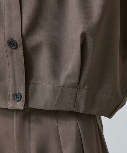 goocy（グーシー）の「【セットアップ対応】クレープデシンコクーンシャツ（シャツ/ブラウス・レディース・ブラック/ブラウン・FREE）」の13枚目の写真