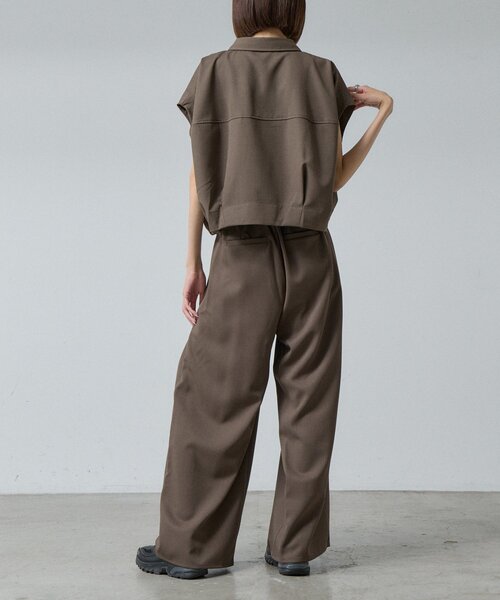 goocy(グーシー)の「【セットアップ対応】クレープデシンコクーンシャツ(シャツ/ブラウス・レディース・ブラック/ブラウン・FREE)」の6枚目の写真