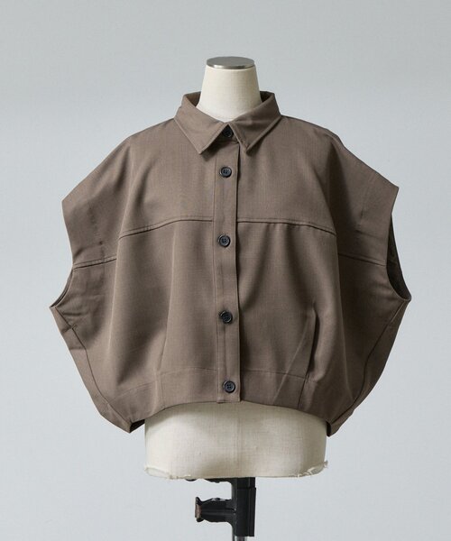 goocy(グーシー)の「【セットアップ対応】クレープデシンコクーンシャツ(シャツ/ブラウス・レディース・ブラック/ブラウン・FREE)」の9枚目の写真