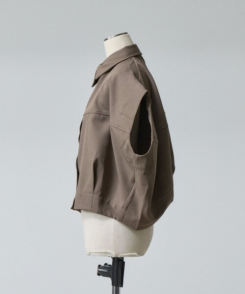 goocy(グーシー)の「【セットアップ対応】クレープデシンコクーンシャツ(シャツ/ブラウス・レディース・ブラック/ブラウン・FREE)」の10枚目の写真