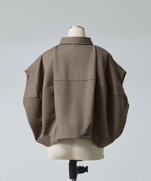 goocy(グーシー)の「【セットアップ対応】クレープデシンコクーンシャツ(シャツ/ブラウス・レディース・ブラック/ブラウン・FREE)」の11枚目の写真