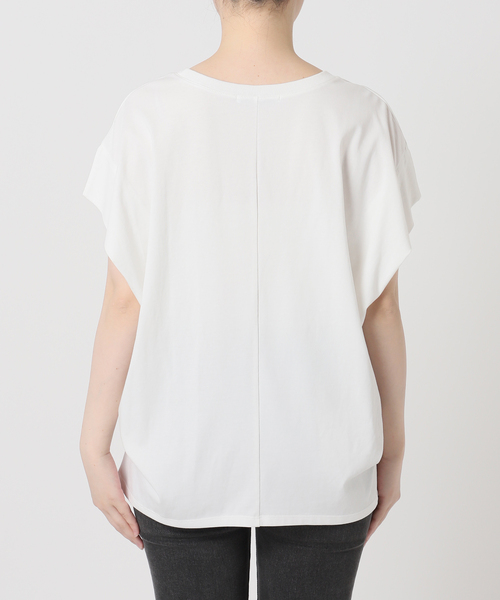 JOURNAL STANDARD relume(ジャーナルスタンダード レリューム)の「エンボスロゴフレンチスリーブTシャツ(Tシャツ/カットソー・レディース・チャコールグレー/ホワイト・FREE)」の22枚目の写真