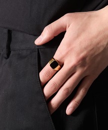 MAGASIN DE MODE Brew（マガジンデモードブリュー）の「【MAGASIN DE MODE Brew】Square Top Ring　-STENLESS STEEL- ステンレス（リング）」