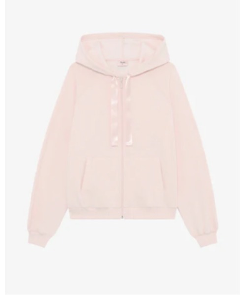 Repetto(レペット)の「フーデッドジップ スウェット / S0700(スウェット・レディース・ライトピンク・L/S/XS)」の1枚目の写真