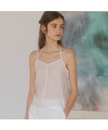 Floral halter neck blouse [TISU06BL17]_Pink