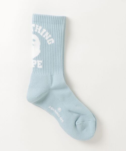A BATHING APE(アベイシングエイプ)の「COLLEGE SOCKS UNDERWEAR(ソックス/靴下・レディース・ホワイト/ブラック/サックスブルー・SMALL)」の7枚目の写真