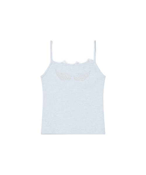 NYXX（エヌワイエックスエックス）の「LACE SLEEVELESS HEATHER GREY（Tシャツ/カットソー・レディース・その他・FREE）」の3枚目の写真