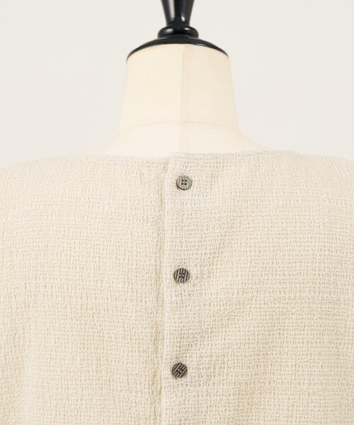 BEARDSLEY(ビアズリー)の「シャーリングジャガードノースリブラウス《15 quinze》【セットアップ】(シャツ/ブラウス・レディース・ブラック/ベージュ・FREE)」の22枚目の写真