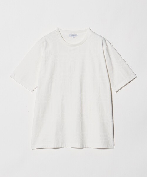A DAY IN THE LIFE UNITED ARROWS(アデイインザライフユナイテッドアローズ)の「リンクス チェック ジャスト カットソー<A DAY IN THE LIFE>(Tシャツ/カットソー・メンズ・ベージュ/ネイビー/ホワイト・M/S/L)」の2枚目の写真