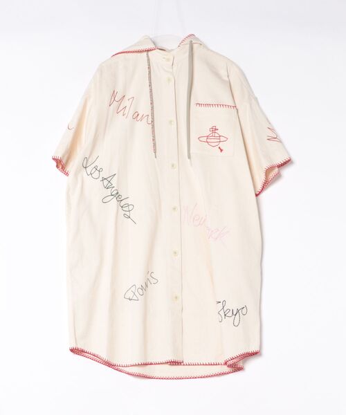 Vivienne Westwood(ヴィヴィアンウエストウッド)の「Little Cities Embroidery Denim Shirt Dress(ワンピース・レディース・ブルー系その他/ホワイト系その他・FREE)」の4枚目の写真