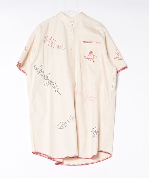 Vivienne Westwood(ヴィヴィアンウエストウッド)の「Little Cities Embroidery Denim Shirt Dress(ワンピース・レディース・ブルー系その他/ホワイト系その他・FREE)」の6枚目の写真