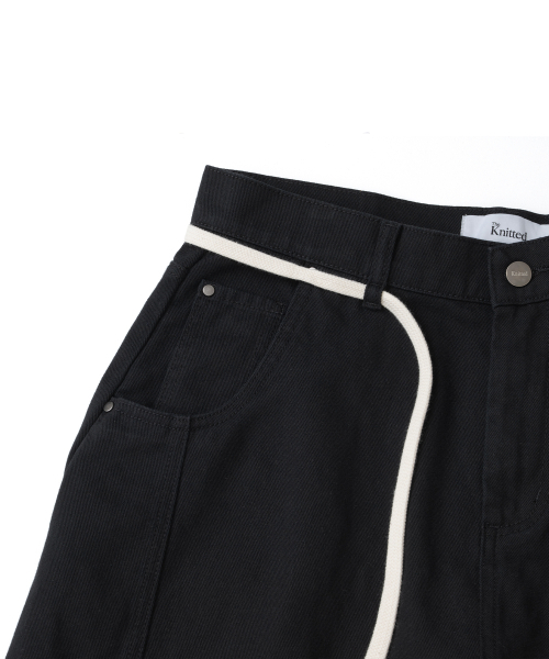 KNITTED(ニッティド)の「アウトストリングカーブドコットンバルーンパンツBLACK(その他パンツ・メンズ・その他・MEDIUM/LARGE/X-LARGE)」の3枚目の写真