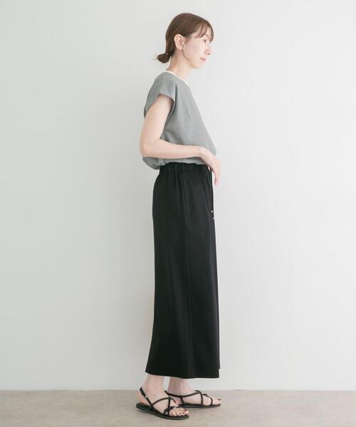 ITEMS URBANRESEARCH（アイテムズ アーバンリサーチ）の「カットタイトスカート（スカート・レディース・ベージュ/ブラック・FREE）」の6枚目の写真