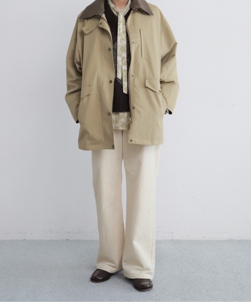 NOMBRE IMPAIR（ノンブルアンペール）の「【予約】C/N　異素材衿ライナー付きコート（その他アウター・レディース・ダークブラウン/ベージュ・FREE）」の16枚目の写真