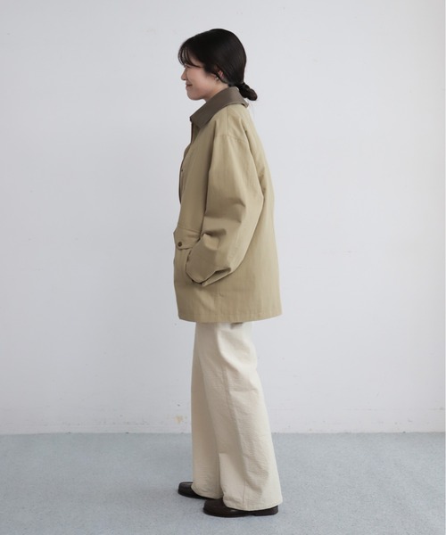 NOMBRE IMPAIR（ノンブルアンペール）の「【予約】C/N　異素材衿ライナー付きコート（その他アウター・レディース・ダークブラウン/ベージュ・FREE）」の18枚目の写真