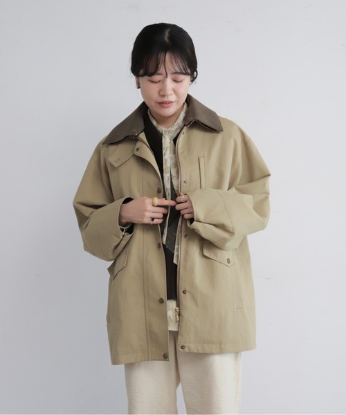 NOMBRE IMPAIR（ノンブルアンペール）の「【予約】C/N　異素材衿ライナー付きコート（その他アウター・レディース・ダークブラウン/ベージュ・FREE）」の19枚目の写真