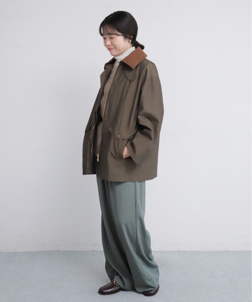NOMBRE IMPAIR（ノンブルアンペール）の「【予約】C/N　異素材衿ライナー付きコート（その他アウター・レディース・ダークブラウン/ベージュ・FREE）」の6枚目の写真