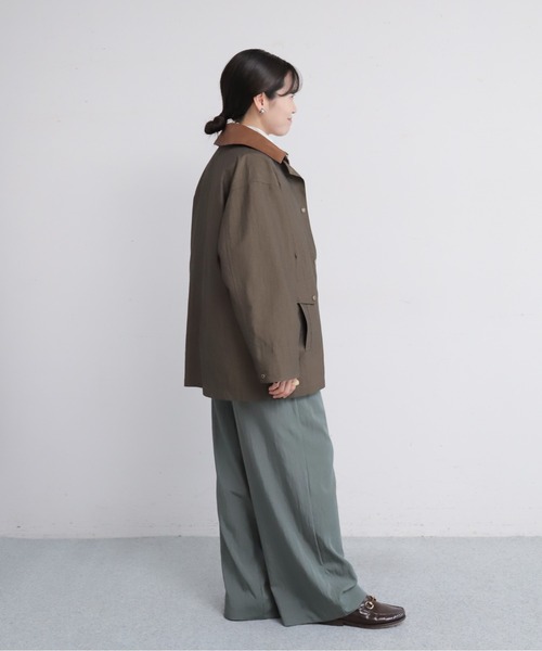 NOMBRE IMPAIR（ノンブルアンペール）の「【予約】C/N　異素材衿ライナー付きコート（その他アウター・レディース・ダークブラウン/ベージュ・FREE）」の8枚目の写真