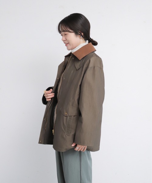 NOMBRE IMPAIR（ノンブルアンペール）の「【予約】C/N　異素材衿ライナー付きコート（その他アウター・レディース・ダークブラウン/ベージュ・FREE）」の11枚目の写真