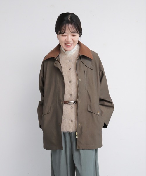 NOMBRE IMPAIR（ノンブルアンペール）の「【予約】C/N　異素材衿ライナー付きコート（その他アウター・レディース・ダークブラウン/ベージュ・FREE）」の9枚目の写真