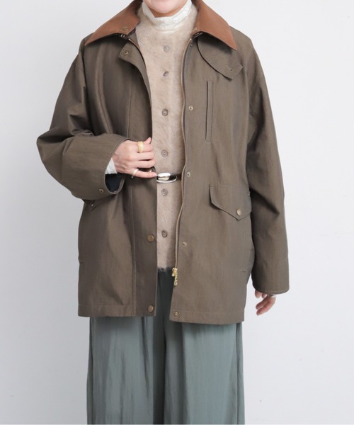 NOMBRE IMPAIR（ノンブルアンペール）の「【予約】C/N　異素材衿ライナー付きコート（その他アウター・レディース・ダークブラウン/ベージュ・FREE）」の4枚目の写真