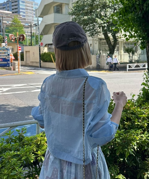 Alley Tokyo(アリートーキョー)の「シアーGジャン(その他アウター・レディース・アイボリー/ラベンダー/サックスブルー・FREE)」の22枚目の写真