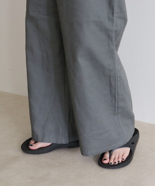 GEVACO(ゲバコ)の「【GEVACO/ゲバコ】コットンリネンイージーパンツ(その他パンツ・レディース・グレー/レッド/ブルー系その他/グリーン/ブラック系その他/ブラック・36/38)」の15枚目の写真
