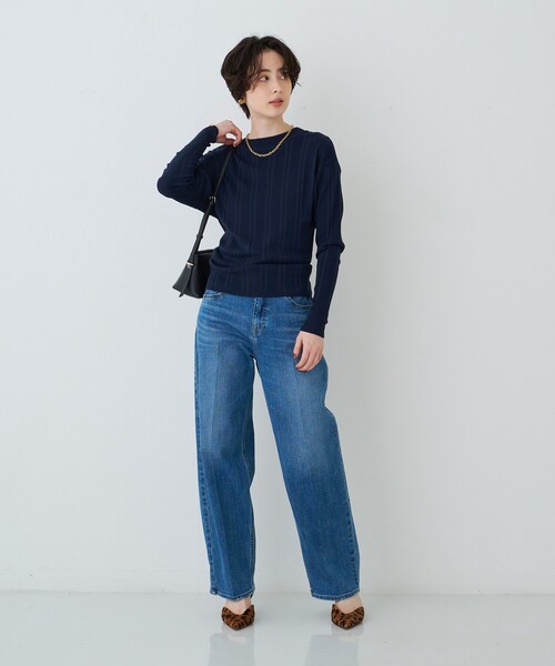 RED CARD TOKYO(レッドカード)の「【RED CARD/レッドカード】Seattle テーパードデニム/センタープレス/日本製(デニムパンツ・レディース・ブルー・23/24/25/22)」の15枚目の写真