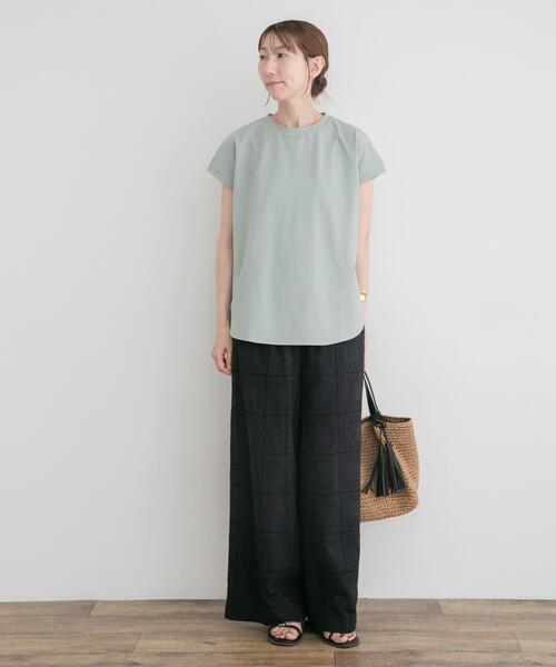 ITEMS URBANRESEARCH(アイテムズ アーバンリサーチ)の「カノコノースリーブカットソー(Tシャツ/カットソー・レディース・ネイビー/ホワイト/ミント・FREE)」の13枚目の写真