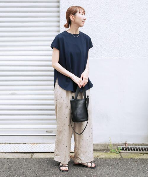 ITEMS URBANRESEARCH(アイテムズ アーバンリサーチ)の「カノコノースリーブカットソー(Tシャツ/カットソー・レディース・ネイビー/ホワイト/ミント・FREE)」の18枚目の写真