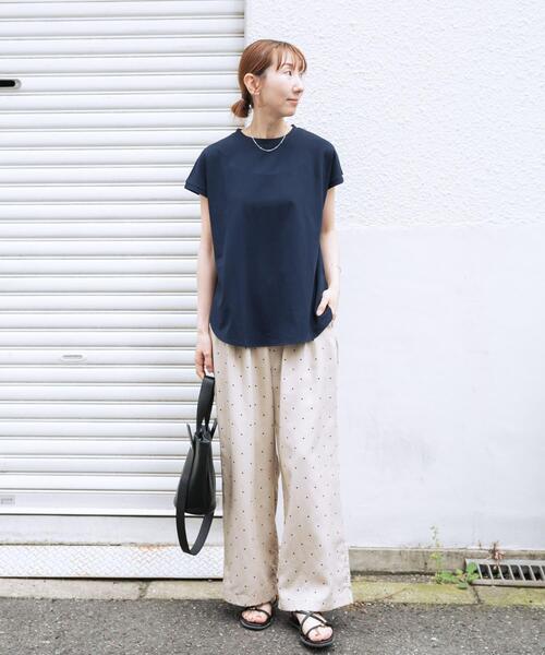 ITEMS URBANRESEARCH(アイテムズ アーバンリサーチ)の「カノコノースリーブカットソー(Tシャツ/カットソー・レディース・ネイビー/ホワイト/ミント・FREE)」の19枚目の写真