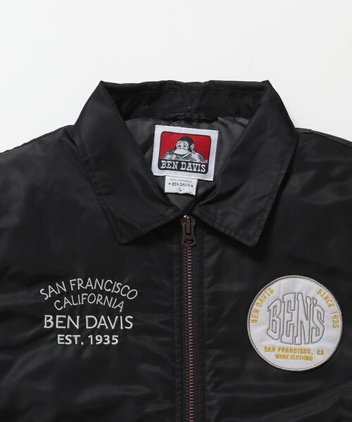 BEN DAVIS（ベンデイビス）の「【BEN DAVIS（ベンデイビス）】SOUVENIR EMB FLIGHT JACKET / スーベニアジャケット フライトジャケット 刺繍 ワッペン 着脱ボア衿 アウター ユ（ブルゾン・メンズ・ブラック/カーキ・MEDIUM/X-LARGE/LARGE）」の14枚目の写真