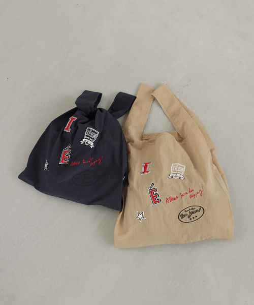 IENA ENFANT(イエナアンファン)の「【LA HUTTE/ラユット】別注 reusable bag(トートバッグ・レディース・ネイビー/ベージュ/ブラウン・FREE)」の7枚目の写真
