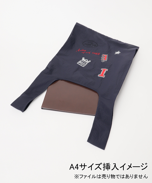 IENA ENFANT(イエナアンファン)の「【LA HUTTE/ラユット】別注 reusable bag(トートバッグ・レディース・ネイビー/ベージュ/ブラウン・FREE)」の20枚目の写真