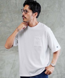 吸水速乾 COOLMAX ポケット付き オーバーサイズ Tシャツ