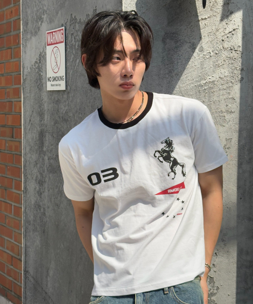 Sporty Horse Half T‑shirts WHITE
