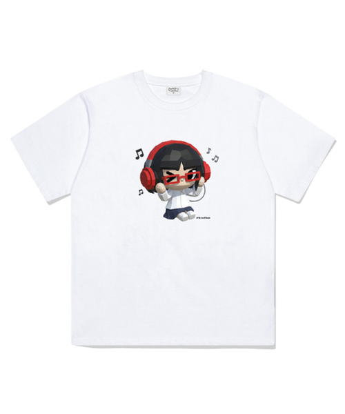 THEMORFHOUSE(ザモーフハウス)の「3Dミュージックガールオーバーサイズ半袖Tシャツブラック(Tシャツ/カットソー・レディース・その他・SMALL/MEDIUM/LARGE)」の4枚目の写真