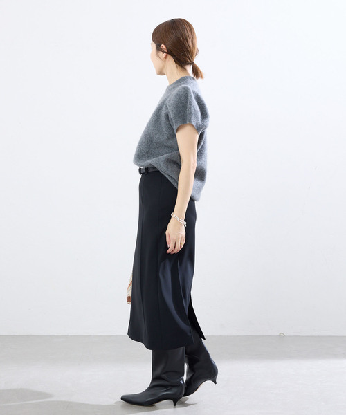 IENA(イエナ)の「《/防シワ》レザーベルトセットクリーススカート(スカート・レディース・ブラック/ブラウン・34/38/36)」の12枚目の写真