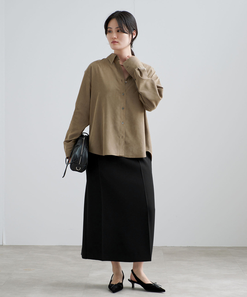 IENA(イエナ)の「《/防シワ》レザーベルトセットクリーススカート(スカート・レディース・ブラック/ブラウン・34/38/36)」の20枚目の写真