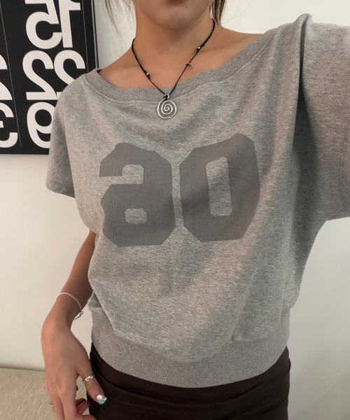 HOMEBODY THINGS(ホームバディ ティングズ)の「One -Shoulder T-Shirt (GREY)(Tシャツ/カットソー・レディース・その他・2/1)」の1枚目の写真