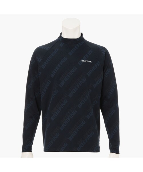 BRIEFING(ブリーフィング)の「【BRIEFING GOLF/ブリーフィングゴルフ】MEN’S SHADOW LOGO JQ LS HIGHNECK RF(Tシャツ/カットソー・メンズ・グレー/ホワイト/ネイビー/ブラック・L/M)」の4枚目の写真
