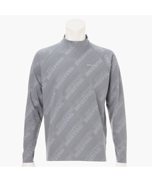 BRIEFING(ブリーフィング)の「【BRIEFING GOLF/ブリーフィングゴルフ】MEN’S SHADOW LOGO JQ LS HIGHNECK RF(Tシャツ/カットソー・メンズ・グレー/ホワイト/ネイビー/ブラック・L/M)」の3枚目の写真
